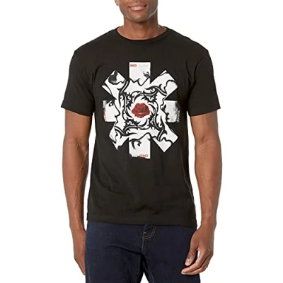 Abbildung von Red Hot Chili Peppers Herren Offizielles Blood, Sugar, Sex &amp; Magik T Shirt, schwarz, Groß