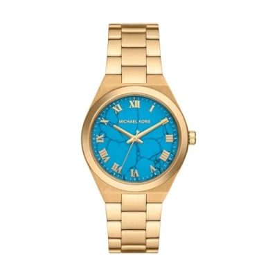Abbildung von Michael Kors Lennox Watch Uhr goldcoloured, Damen, Größe: One Size, Gold coloured
