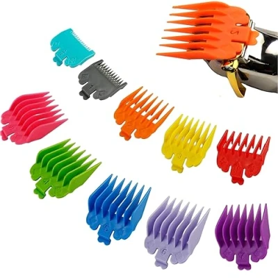 Abbildung von 10Pcs Haar Clipper Schutz Schneiden Grenze Führt Kamm Kompatibel mit Wahl Clippers,1.5 mm 25 Haarschneideaufsätze,Ersatzkammsatz für die Haarschneidemaschine