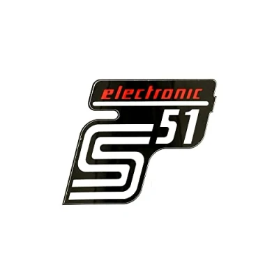 Abbildung von MZA Klebefolie Seitendeckel&quot;&quot;S51 electronic&quot;&quot; Rot