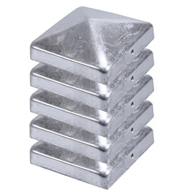 Abbildung von Pfostenkappen Zaunkappe Abdeckkappe Pyramide verzinkt 71 x mm (5)