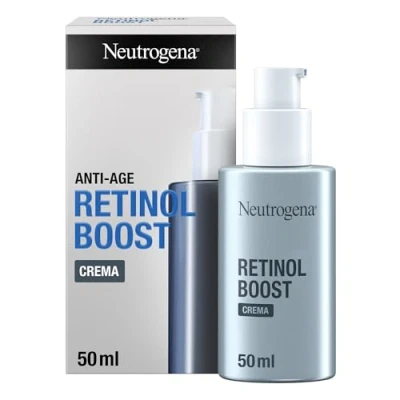 Abbildung von Neutrogena Retinol Boost Anti Aging Creme (50 ml Pumpflasche) Gesichtspflege gegen sichtbare Zeichen des Alters mit angereicherte Gesichtscreme