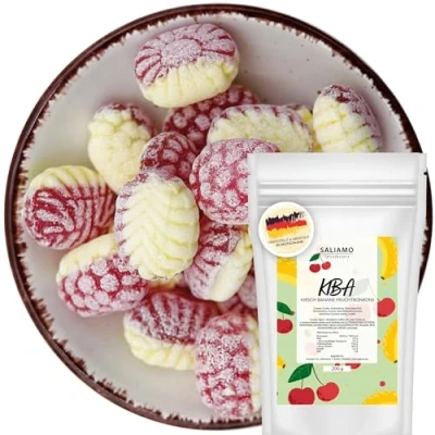 Abbildung von Saliamo 200g Frucht Bonbons Kirsch Banane Geschmack Retro Fruchtbonbons wie früher Jahrmarkt Deutsche Manufaktur