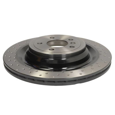 Abbildung von TRW Bremsscheibe MERCEDES BENZ: ML Klasse, GL 345mm 22mm 5 112mm gelocht/innenbel. lackiert hochgekohlt DF6849S 1664230312,A1664230312 Bremsscheiben