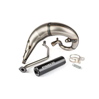 Abbildung von Auspuff Stage6 Streetrace high mount CNC schwarz Rieju MRT