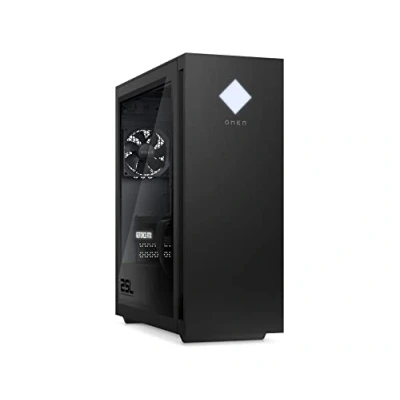 Abbildung von HP OMEN 25L Gaming Desktop, Intel Core i7 14700F, 16 GB DDR5 RAM, 1 TB SSD, NVIDIA GeForce RTX 4070 (12 GB), Windows 11 Home, Schwarz mit Seitenfenster