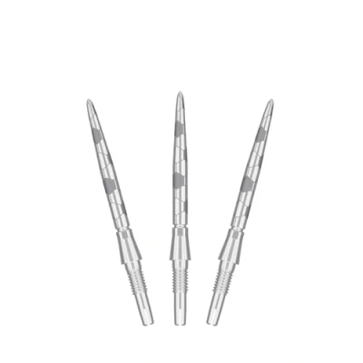 Abbildung von Target Darts Swiss Point Storm Steel Dart Points, Onyx (3er Pack Spitzen) 26 MM Silber Dartspitzen, Ersatzspitzen, Zubehör für Profi Dartpfeile