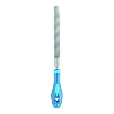 Abbildung von PFERD Halbrunde Holzraspeln, 150mm, halbrunde, spitz zulaufende Feile, Raspelhieb H2 auf zwei Seiten, inkl. Ergonomie Feilenheft, 11233157 speziell für universelle Schrupp u. Schlichtarbeiten