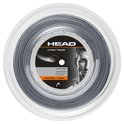Abbildung von HEAD Unisex Erwachsene Lynx Tour Reel Tennis Saite, grau, 17