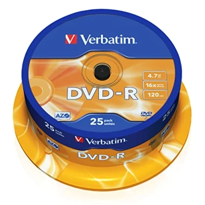 Abbildung von Verbatim DVD R AZO Matt Silver 4,7GB 16x 25pcs 43522