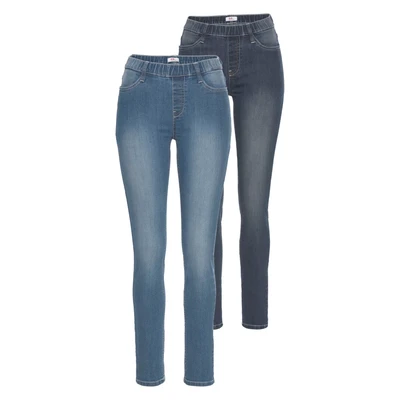 Abbildung von Flashlights Jeansjeggings, (Packung, 2er Pack), High Waist