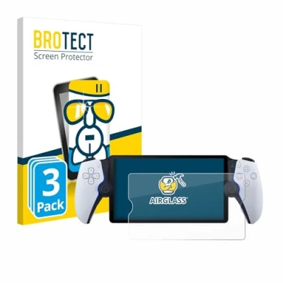 Abbildung von BROTECT Schutzglas für Sony Playstation Portal (3 Stück) Schutzfolie Panzer Folie Glas [Extrem Kratzfest 9H, Anti Fingerprint, Ultra Transparent]