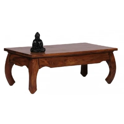 Abbildung von KADIMA DESIGN Sheesham Couchtisch Kanada Massiv 110 x 60 cm Wohnzimmertisch Tisch