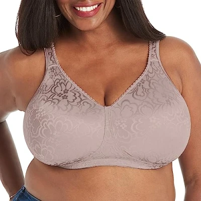 Abbildung von Playtex Damen 18 Hour Ultimate Lift Wireless Full Coverage Bra, Single Or 2 Pack BHS, Undurchsichtige, Warmer Stahl, 85B