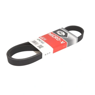 Abbildung von GATES 6PK1163 Keilrippenriemen 1163 6 Polyester, EPDM (Ethylen Propylen Dien Kautschuk) RoadMax Value Line RENAULT: 19 II Schrägheck, BMW: 2 Coupe