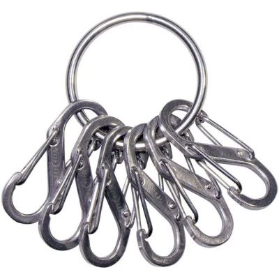 Abbildung von NITE Ize Schlüsselanhänger Schlüsselring NI KRGS 11 R3 KeyRing 6 S Biner Silber 1 St.