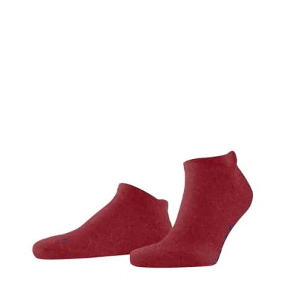 Abbildung von FALKE Unisex Keep Warm U SN Wolle kurz einfarbig 1 Paar Sneakersocken, Rot (Ingle 8077), 44 45