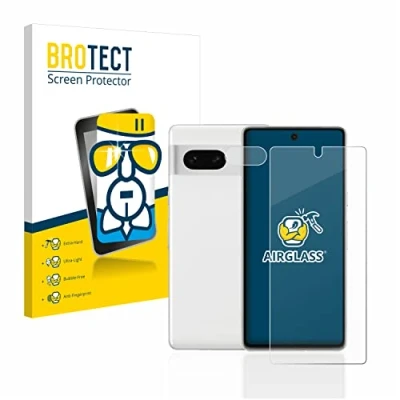 Abbildung von BROTECT Schutzglas für Google Pixel 7 (Display+Kamera) Schutzfolie Panzer Folie Glas [Extrem Kratzfest 9H, Anti Fingerprint, Ultra Transparent]