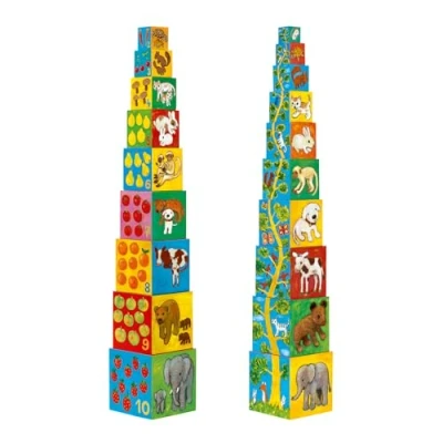 Abbildung von Djeco BUCH Blockspielzeug für Kinder, Größe: One Size, Multi coloured