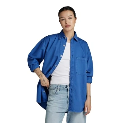 Abbildung von G Star Relaxed Hemdbluse, Damen, Größe: Large, Faded blue