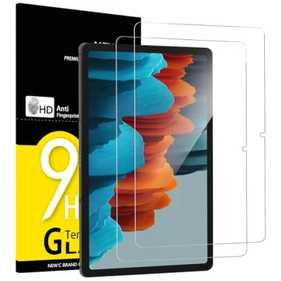 Abbildung von NEW&#039;C 2 Stück, Schutzfolie für Samsung Galaxy Tab S8 2022 / S7 2020 11 Zoll, Panzer Schutz Glas Folie,9H Härte,HD Displayschutzfolie, 0.33mm Ultra klar