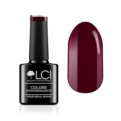 Abbildung von LCI Cosmetics Semipermanent Gel Nagellack 10 ml, Dunkles Weinrot