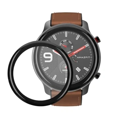 Abbildung von kwmobile 2X Transparente Displayschutzfolie kompatibel mit Huami Amazfit GTR Mini Folie Schutzfolie für Fitness Tracker robuster Displayschutz