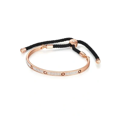 Abbildung von Lulu &amp; Jane Kristall Modeschmuck Armband, Damen, Größe: One Size, Roségold