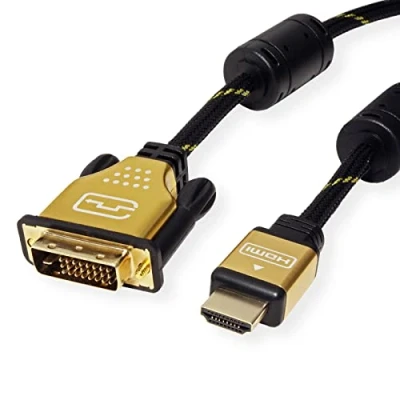 Abbildung von ROLINE GOLD Monitorkabel DVI HDMI, ST ST, (24+1) dual link, 1,5 m