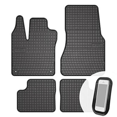 Abbildung von moto MOLTICO Gummimatten Auto Fußmatten Gummi Automatten Passgenau 4 teilig Set passend für Renault Twingo III Smart Forfour II ab 2014