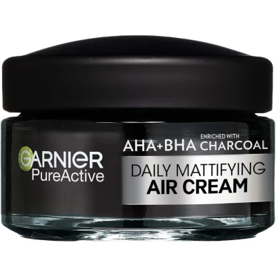 Abbildung von Garnier Pure Active AHA+BHA Charcoal Daily Mattifying Air Cream 50ml