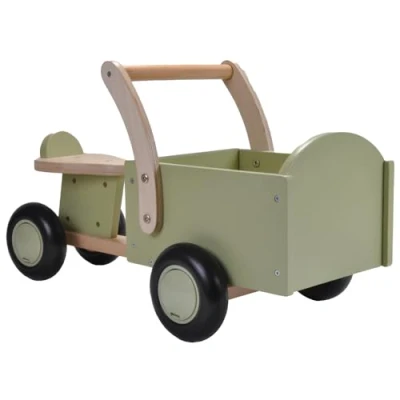 Abbildung von Rutschauto mit Transportkiste kleiner Flitzer Retro Grün ab 1 Jahre Bandits &amp; Angels