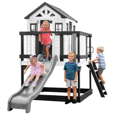Abbildung von Backyard Discovery Sweetwater Heights Weißes Spielhaus mit Küche