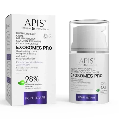 Abbildung von Biostymulierende Creme mit Pflanzlichen Exosomen EXOSOMES PRO Home Terapis Innovative Hautpflege Regeneration Feuchtigkeit Anti Aging Mischhaut 50ml