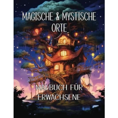 Abbildung von Magische &amp; Mystische Orte: Das Malbuch für Erwachsene und Jugendliche Entspannung, Stressabbau Kreativität faszinierende Orte