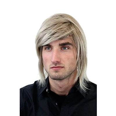 Abbildung von WIG ME UP GFW892 18T22 Perücke Männer gemischtes Blond Lang Seitenscheitel