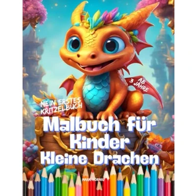 Abbildung von Malbuch für Kinder Kleine Drachen: Mein erstes Kritzelbuch ab 3 Jahren