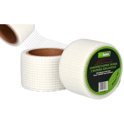 Abbildung von ToolSpace Gewebeband 4,5cm x 10m Putzklebeband Montageband für Reparaturen von Rissen, Löchern Rigips Reparatur Innenputzgewebe Repair Tape