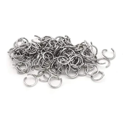 Abbildung von Biegeringe aus 304 Edelstahl 8mm 50 Stück von Vintageparts zum Schmuck selber basteln
