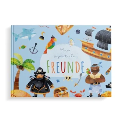 Abbildung von MeinBaby123® Tagebuch Freundschaftsbuch Piraten für Kinder