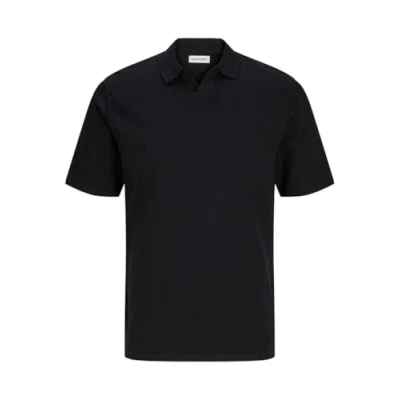 Abbildung von Jack &amp; Jones Jjkane Split NECK Poloshirt, Herren, Größe: Medium, Black