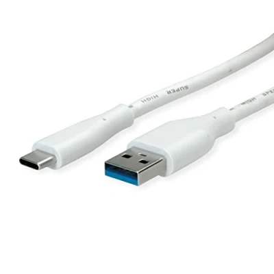 Abbildung von VALUE USB 3.2 Gen 1 Kabel, A C, ST/ST, weiß, 3 m