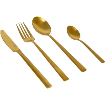 Abbildung von Bo Camp Baby Boys Industrial Besteckset Fairbanks 4 Personen Gold Camping Equipment, 1