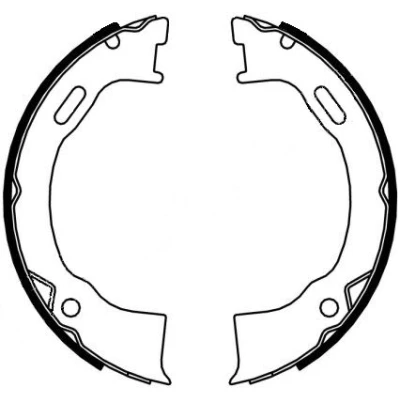 Abbildung von TEXTAR 91071500 Handbremsbeläge ohne Handbremshebel JEEP: Grand Cherokee I, III, FORD USA: Explorer Mk2