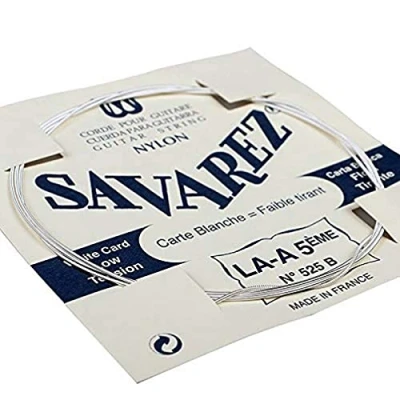 Abbildung von Savarez Traditional Concert 525B Einzelsaiten für klassische Gitarre La5w tief geeignet 520B