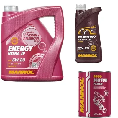 Abbildung von 5L Motoröl MANNOL Energy Ultra JP 5W 20 1x Motor Flush ADDITIV