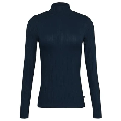 Abbildung von QS Langarmshirt, Damen, Größe: XS, Tiefblau