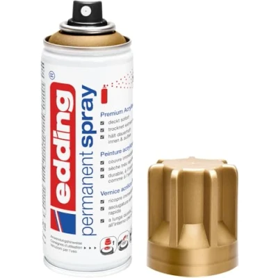 Abbildung von edding Sprühlack 5200 Permanent Spray Premium reichgold matt