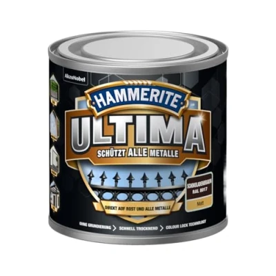 Abbildung von HAMMERITE METALLSCHUTZLACK ULTIMA MATT SCHOKOLADENBRAUN RAL8017 250ML