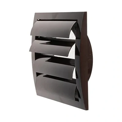 Abbildung von Repa Market Ø150mm 190x190 mm Braun Dunstabzugshaube mit eingebautem Schädlingsschutz, Weiß/Grau/Braun/Schwarz, Lüftungsschlitzabdeckung, HVAC Abluftkanalabdeckung, Auspuffkappe